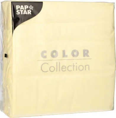 Produktbild von Papstar Prägeservietten creme  1-lag.