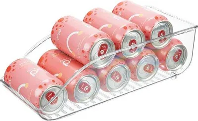 Image de Accessoire pour réfrigérateur - Porte-bières et boissons - pour la cuisine - porte-bouteilles 9 places - supports métalliques de haute qualité