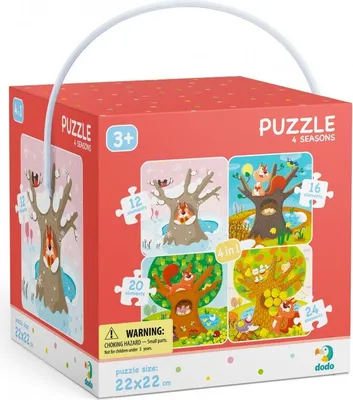 Produktbild von DODO Puzzle Vintage 4 in 1 ( 12,16,20,24 Puzzles)
