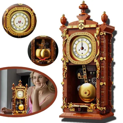 Produktbild von Vintage Wanduhr im Klassischen, Stil Spielzeug mit Echter Uhr Funktion, Heimdekoration und Sammlerstück für Erwachsene
