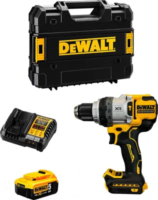 Produktbild von Schlagbohrschrauber DeWALT DCD1007P1T (1 x 5,0 Ah + DCB1104 + TSTAK II)