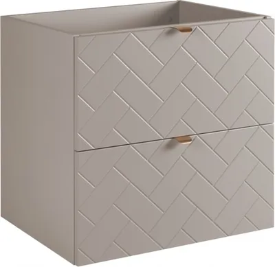 Produktbild von RODAN | Waschbeckunterschrank 60 cm - Beige Matt - Badezimmerschränke - Badmöbel - Waschbecken Unterschränke - Ohne Platte