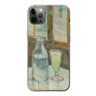 Produktbild von MuchoWow® Handyhülle Schutzhülle Hülle für iPhone 12 Pro Max Couchtisch mit Absinth - Vincent van Gogh Silikon Softcase Handy Hülle - Hartschale