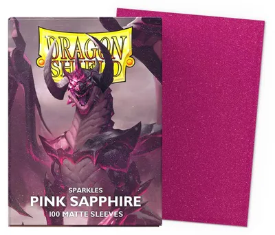 Produktbild von Dragon Shield Standard Size Matte Sleeves - Pink Sapphire (100 Sleeves)