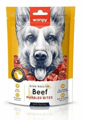 Produktbild von WANPY für Hunde - Beef Marbled Bites 100 g