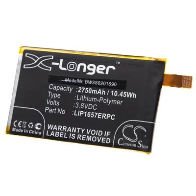 Productafbeelding van vhbw accu, compatibel met Sony Xperia XZ2 Compact, modellen H8314, H8324, SO-05K, mobiele telefoon/smartphone (2750mAh, 3,8V, Li-Polymer)