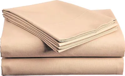 Zdjęcie produktu dla Bawełniane prześcieradło beżowe 140x240 cm