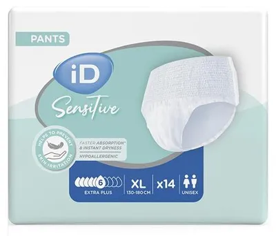 Image de iD Sensitive Pants Extra Plus XL - 1 paquet de 14 protections