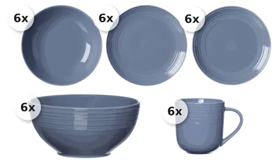 Produktbild von Kombiservice 30 tlg. Levi blau