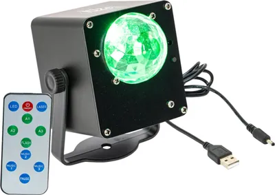 Produktbild von IBIZA TINYLED-RGB-ASTRO Akkubetriebener 3x1W RGB LED Astro Effekt