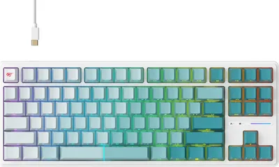 Image de Havit KB901L - gaming keyboard white and green