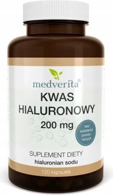 Produktbild von Medverita Hyaluronsäure 200 mg – 120 Kapseln – Hochdosiert & Vegan