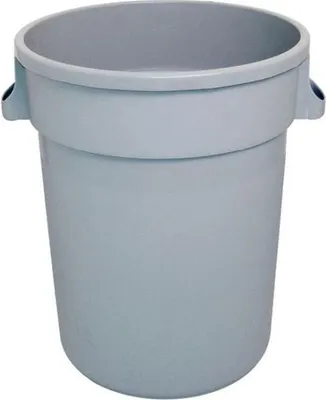 Produktbild von Abfallcontainer rund, grau, 80 Liter