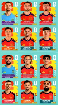Produktbild von RARE STICKERS 12x PANINI FIFA WORLD CUP 2026 Spain SPAIN EXTRA RARE