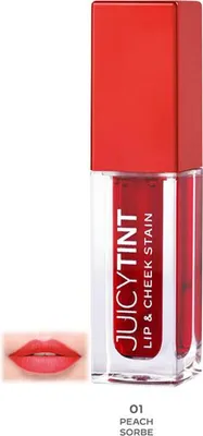 Produktbild von GOLDEN ROSE Juicy Tint Lippen- und Wangenfarbe 01 Pfirsichsorbet 5,2 ml