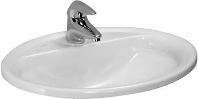 Produktbild von Laufen Einbauwaschtisch von oben Laufen Pro B mittig 560x440 weiß, 8139510001041