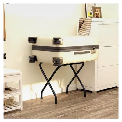 Produktbild von Gepäckablage Schwarz 56x40x49 cm klappbar für Schlafzimmer, Wohnzimmer und Hotels