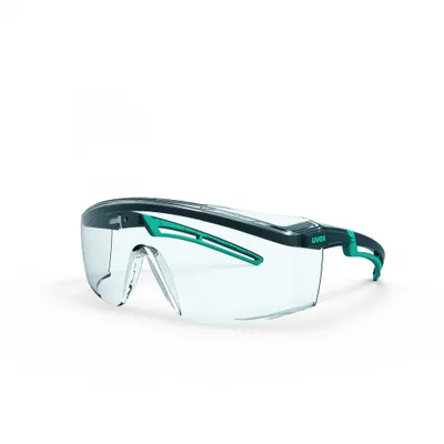 Produktbild von Schutzbrille astrospec 2.0, Rahmen anthrazit/petrol, Scheibe klar, UV 400