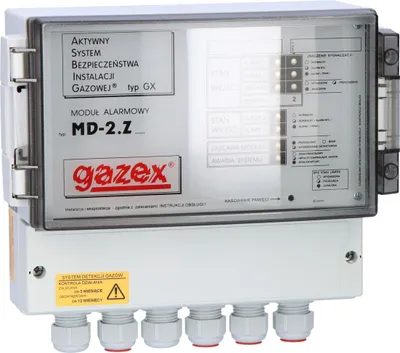 Produktbild von Alarmmodul MD-2.Z 2 Eingänge, 230V Stromversorgung, 1 Ausgang zum Ventil