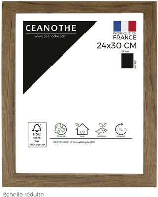 Image de Ceanothe cadre photo Precious 24x30 cm noyer