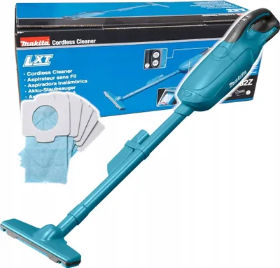 Obrázok produktu pre Makita DCL182Z, Tyčový vysávač 2 v 1, Vrecko na prach, Čierna, Modrá, 0,5 L, Suchý, 71 dB