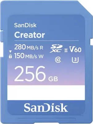Produktbild von SanDisk Creator 256 GB SDXC UHS-II Klasse 10