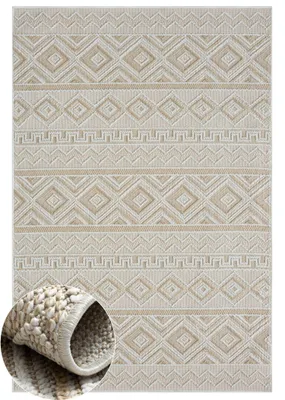 Produktbild von MY-RUG Outdoor-Teppich "Arya" 320X240 cm, beige, im schönem Boho-Stil, Sisal-Optik, weich, für Garten und Balkon