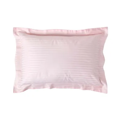 Produktbild von HOMESCAPES Kopfkissenbezug mit Stehsaum Fadendichte 330 Pastell Rosa, 48 x 74 cm