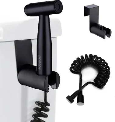 Productafbeelding van Bidet Handdoucheset - Toilet Sproeier - Persoonlijke Hygiëne - Verstelbare Slang - 31 Meter - Zwart