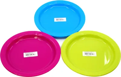 Produktbild von 6er Set Mehrweg Kunststoffteller Ø 22cm Plastikteller Essteller Teller