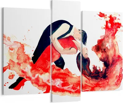 Produktbild von Bild auf Leinwand - Leinwandbild - Tanz Clubbing Aktivitäten Mädchen - 95x80cm - Wand Bild - Wanddeko - Leinwanddruck - Bilder - Kunstdruck - Leinwand bilder - Wandkunst - CB95x80-2979