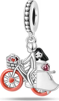 Produktbild von Charms Silber Pärchen Anhänger Beads Valentinstag Hochzeit für DIY Armband