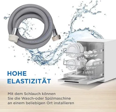 Produktbild von Famanu Sicherheitszulaufschlauch 2,5 m - Aquastop für Waschmaschinen und Geschirrspüler
