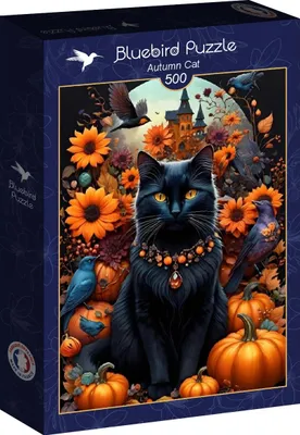 Produktbild von BLUEBIRD Puzzle Herbstkatze 500 Puppen