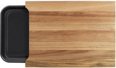 Produktbild von Schneidebrett aus holz, 36,5 x 27,5 cm + abtropfschale Livoo MES155