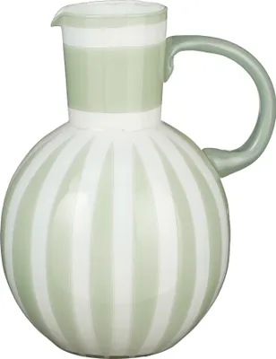 Produktbild von Mica Decorations Bazaar Vase - H21 x Ø18 cm - Glas - Hellgrün
