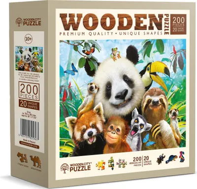 Immagine prodotto di Puzzle in legno WOODEN CITY Benvenuti nella giungla 200 pezzi