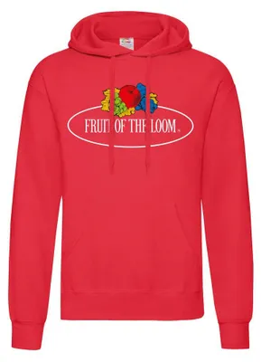 Produktbild von Fruit of the Loom - "Vintage Classic" Kapuzenpullover mit Kapuze für Damen FK2295 (XXL) (Rot)