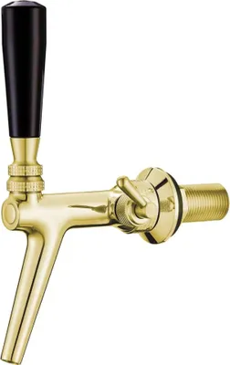 Produktbild von Zapfhahn, Kompensatorhahn, Bierzapfhahn, Schankhahn mit Kunststoff - Kompensator, goldfarben
