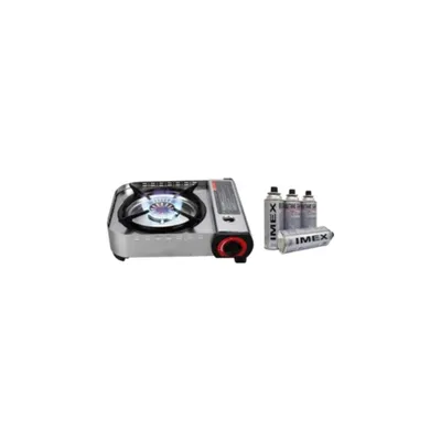 Obrázok produktu pre Imex JY-600S prenosný vonkajší plynový varič/kempingový varič 4,1 kW so 4 plynovými kartušami