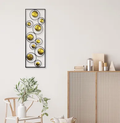 Produktbild von Wallity, Metal- TNL1566, Bunt, Sonstige Wohndekorationen, 90 x 32 x 5 cm, 100% Metall (Dicke: 1