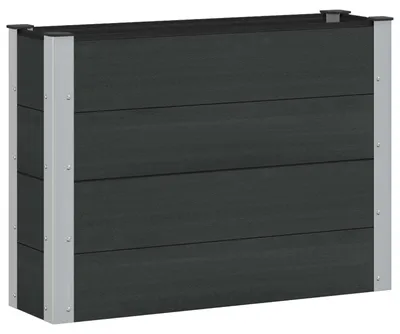 Zdjęcie produktu dla Podniesiona rabata ogrodowa Czarny 100 x 30 x 72 cm