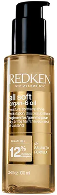 Productafbeelding van Redken All Soft Argan-6, voedende olie voor droog haar, 100 ml