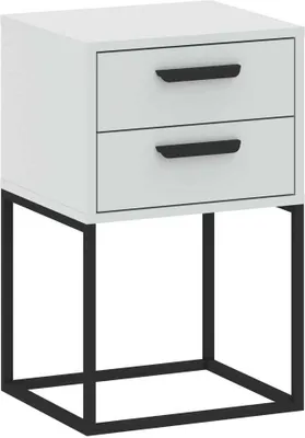 Image de Table de chevet avec tiroirs MARETA 6 – blanc