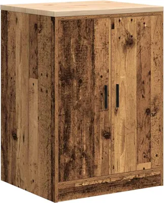 Immagine prodotto di vidaXL Armadio di stoccaggio per garage in legno vecchio, aspetto legno di pino massiccio