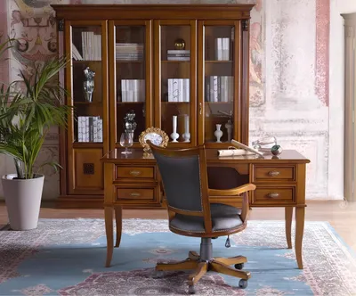 Image de Bureau Set Aménagement Bureau Table Fauteuil de direction 2pcs Set Baroque Rococo