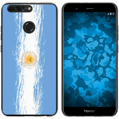 Produktbild von PhoneNatic Case kompatibel mit Huawei Honor 8 Pro Silikon-Hülle WM Argentinien M1