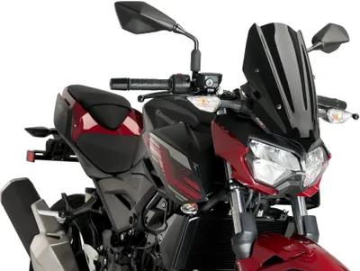 Immagine prodotto di Cupolino PUIG naked sport nero omologato ABE per Kawasaki z400