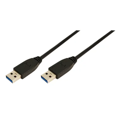 Image de LogiLink CU0038 Câble LogiLink USB 3.0, USB-A - USB-A mâle, 1,0 m,noir