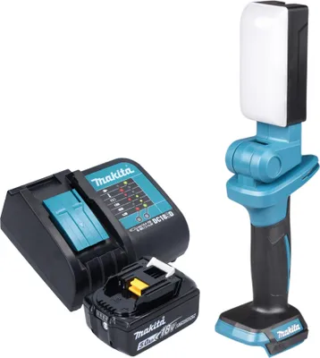 Zdjęcie produktu dla Akumulatorowa lampa robocza Makita DML 816 ST1X 18 V 500 lm LED + 1x akumulator 5,0 Ah + ładowarka